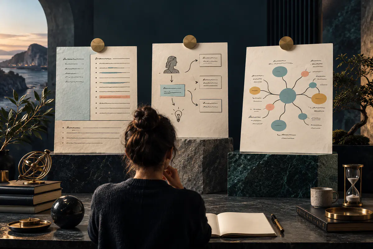 Cornell, Feynman ve zihin haritası için özgün premium eğitim kapağı